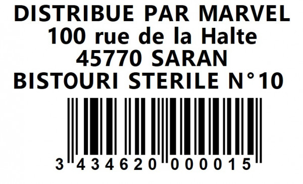BISTOURI STÉRILE N°10 ©SWANN MORTON - visuel 1