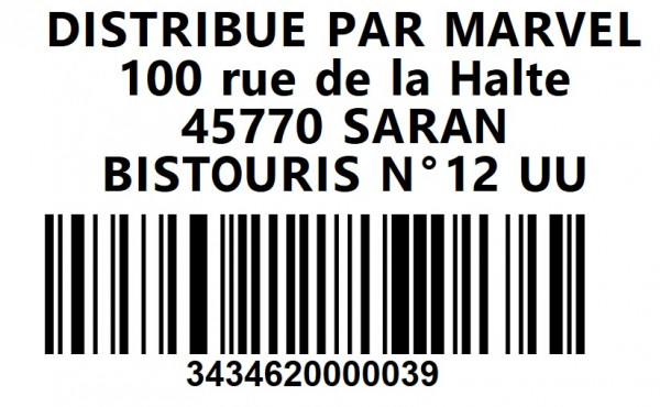 BISTOURI STÉRILE N°12 ©SWANN MORTON - visuel 1