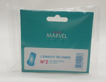 EMBOUT CANNE CAOUTCHOUC - N°2 - 15 MM - visuel 2