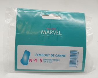 EMBOUT CANNE CAOUTCHOUC - N°4/5 - 18 MM - visuel 2