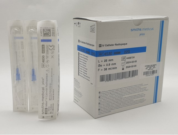 CATHÉTERS I.V. JELCO™ – ICU MEDICAL - G22 STÉRILE - BLEU - BT5 - visuel 2
