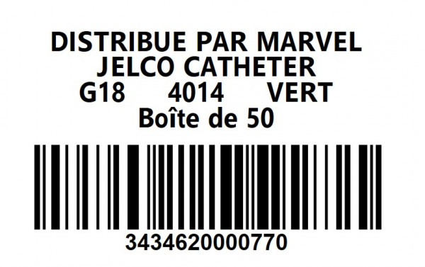 CATHÉTERS I.V. JELCO™ – ICU MEDICAL - G18 STÉRILE - VERT - BT50 - visuel 1
