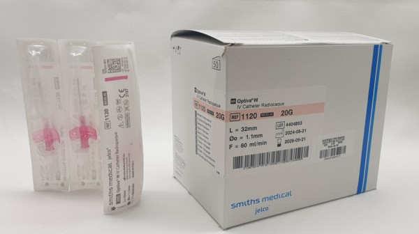 CATHÉTER OPTIVA®W AILETTES – ICU MEDICAL - G20 STÉRILE - ROSE - BT50 - visuel 2