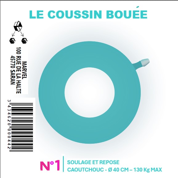 COUSSIN BOUÉE CAOUTCHOUC N°1 - Ø 40CM - visuel 1