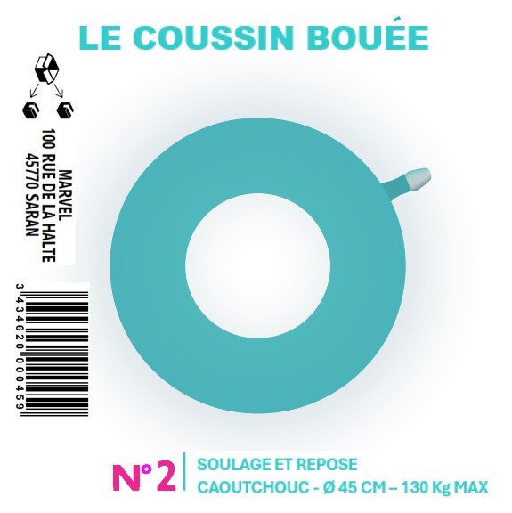 COUSSIN BOUÉE CAOUTCHOUC N°2 - Ø 45CM - visuel 1