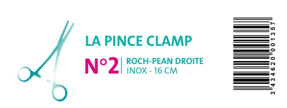 PINCE ROCHESTER-PEAN DROITE - 16 CM - visuel 1