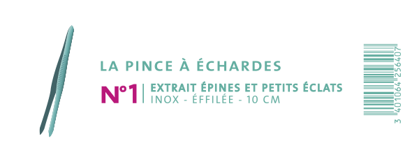 PINCE À ÉCHARDES INOX - EFFILÉE 10CM - visuel 1