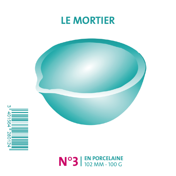 MORTIER PORCELAINE N°3 - 102 MM 100 G - visuel 1