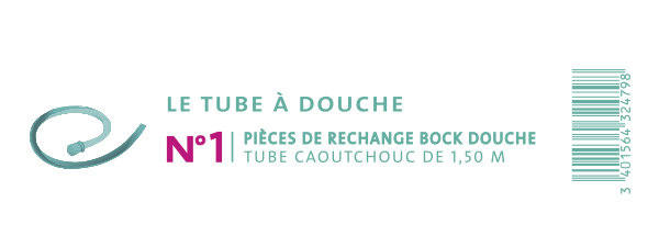 TUBE À DOUCHE - 150CM - BLEU - visuel 1