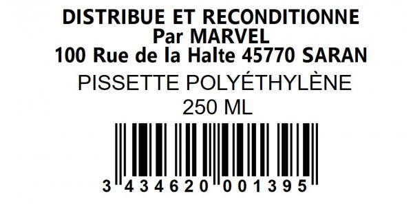 PISSETTE POLYETHYLÈNE - 250 ML - visuel 1