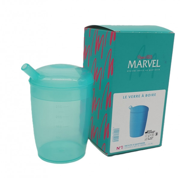VERRE À BOIRE & COUVERCLE BEC DE CANARD - 250ML - visuel 4