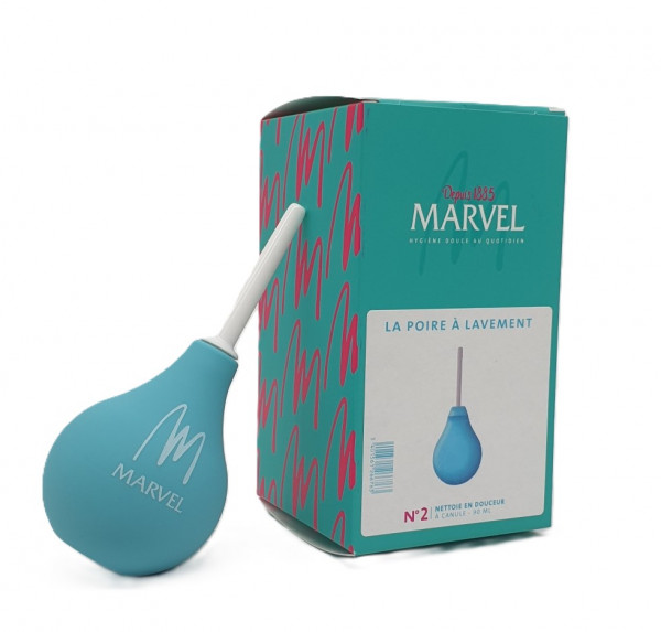 POIRE À LAVEMENT N°2 - 90ML + CANULE - visuel 2