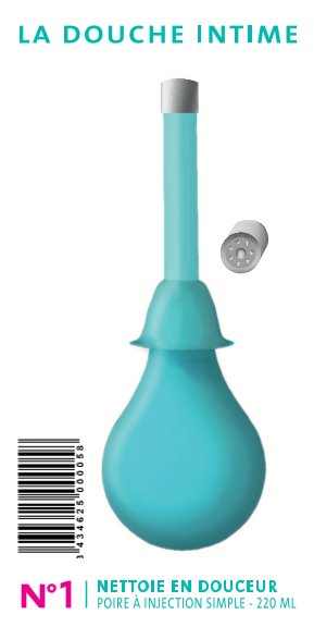 POIRE DOUCHE INTIME N°1 - À INJECTION SIMPLE - 220ML - visuel 1
