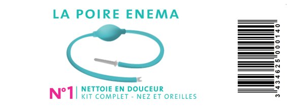 POIRE ENEMA - 65ML - visuel 1