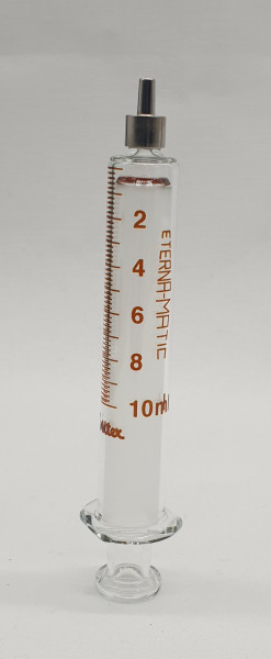SERINGUE VERRE LUER MÉTAL - 10ML