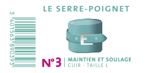 SERRE-POIGNET CUIR N°3 - TAILLE L - visuel 1