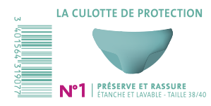 CULOTTE DE PROTECTION PLASTIQUE N°1 - ÉTANCHE & LAVABLE - T38/40 - visuel 1