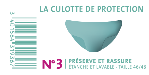 CULOTTE DE PROTECTION PLASTIQUE N°3 - ÉTANCHE & LAVABLE - T46/48 - visuel 1