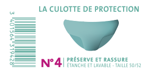 CULOTTE DE PROTECTION PLASTIQUE N°4 - ÉTANCHE & LAVABLE - T50/52 - visuel 1
