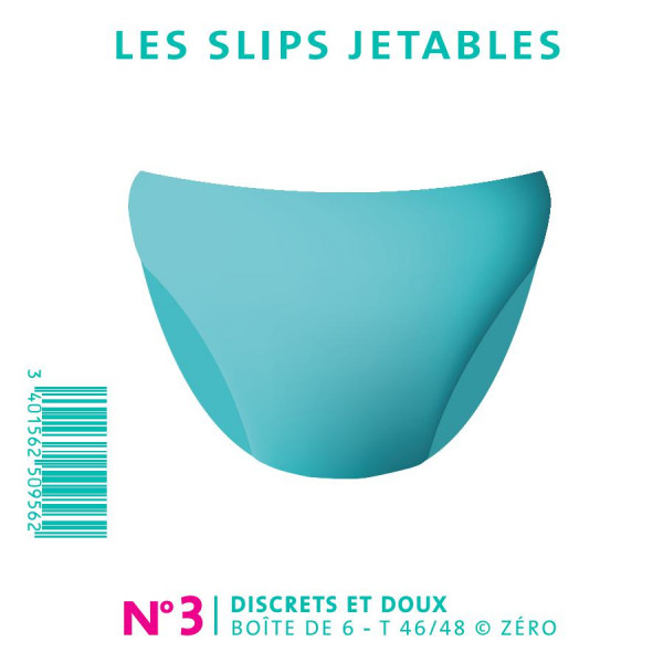 SLIPS JETABLES -  T46/48 ©ZERO - visuel 1