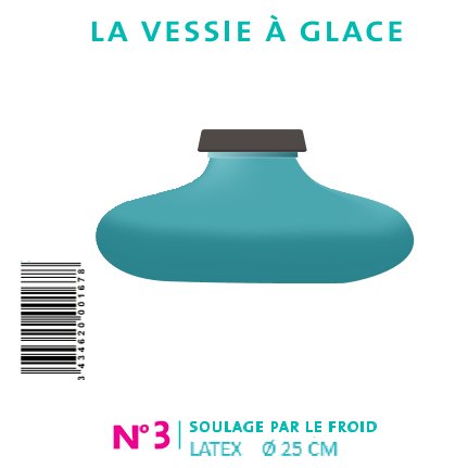 VESSIE À GLACE N°3 - LATEX Ø 25CM - visuel 1